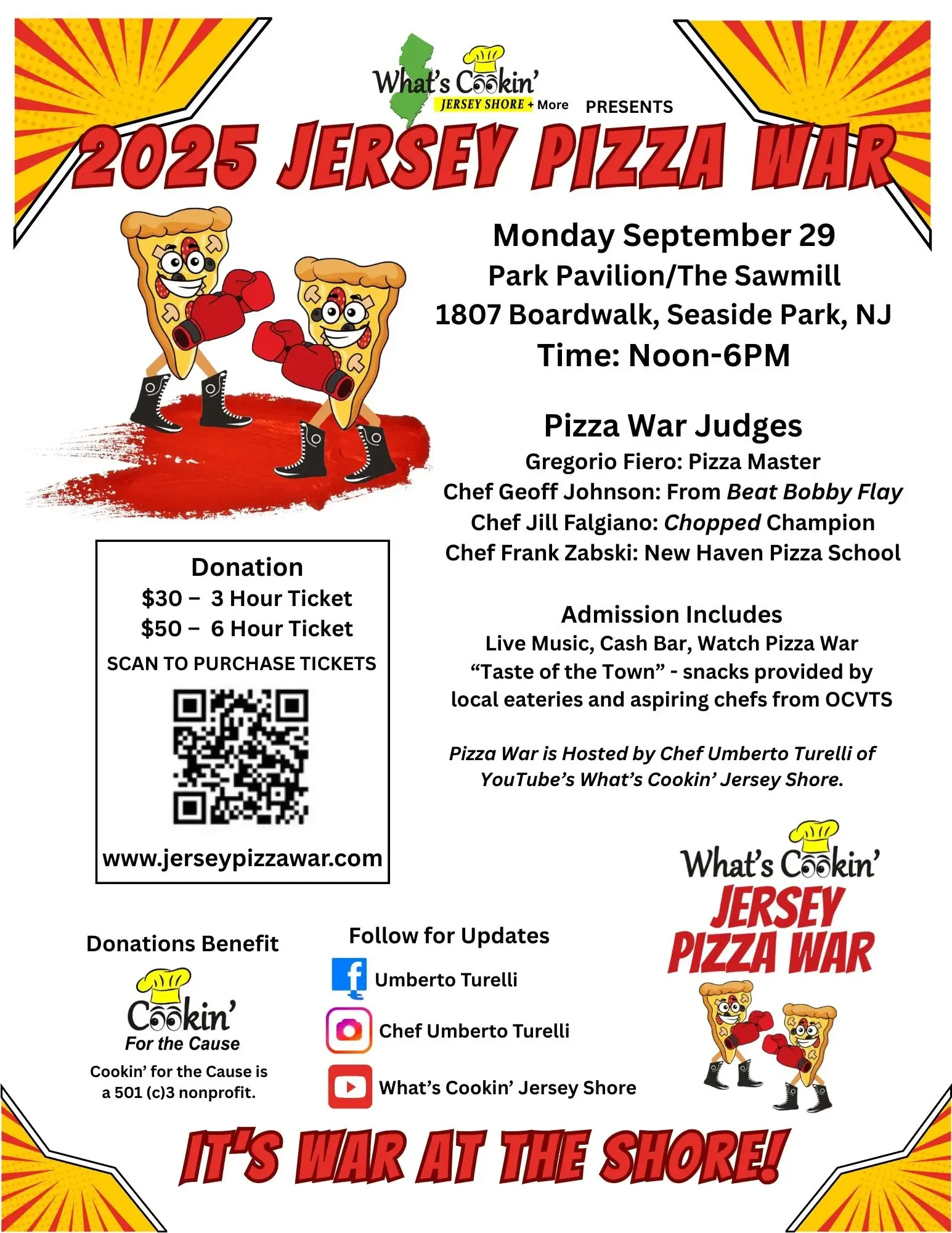 Jersey Pizza War Logo